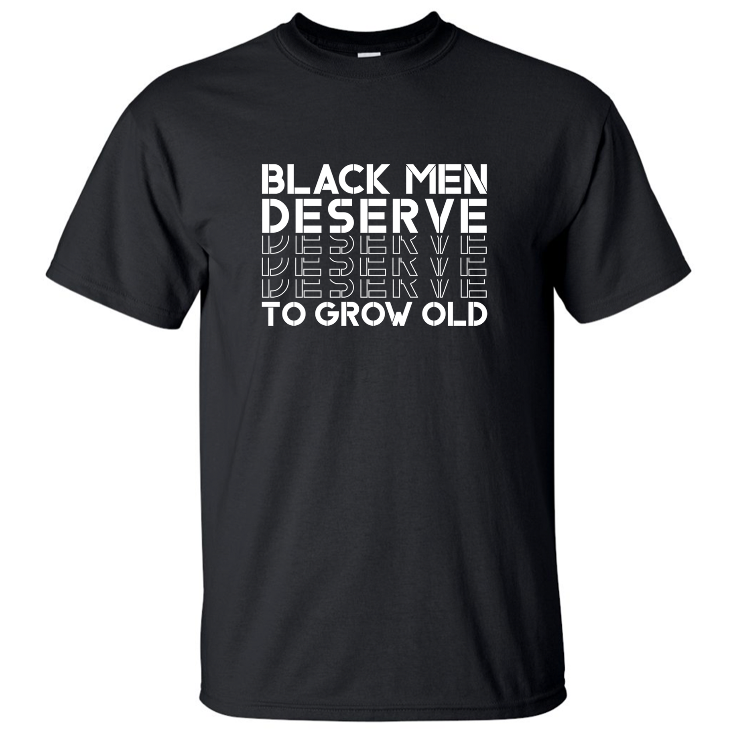 Bmdtgo Logo T Shirt Black Men Deserve To Grow Old